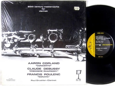 MARK Copland Debussy Poulenc DRUSHLER Clarinet Masterworks Vol 1 SHRINK MMF-3344 - Image 1 of 3