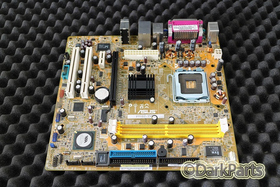 Asus P5VD2-TVM/S Motherboard Socket 775 System Board Without Backplate - Imagen 1 de 1