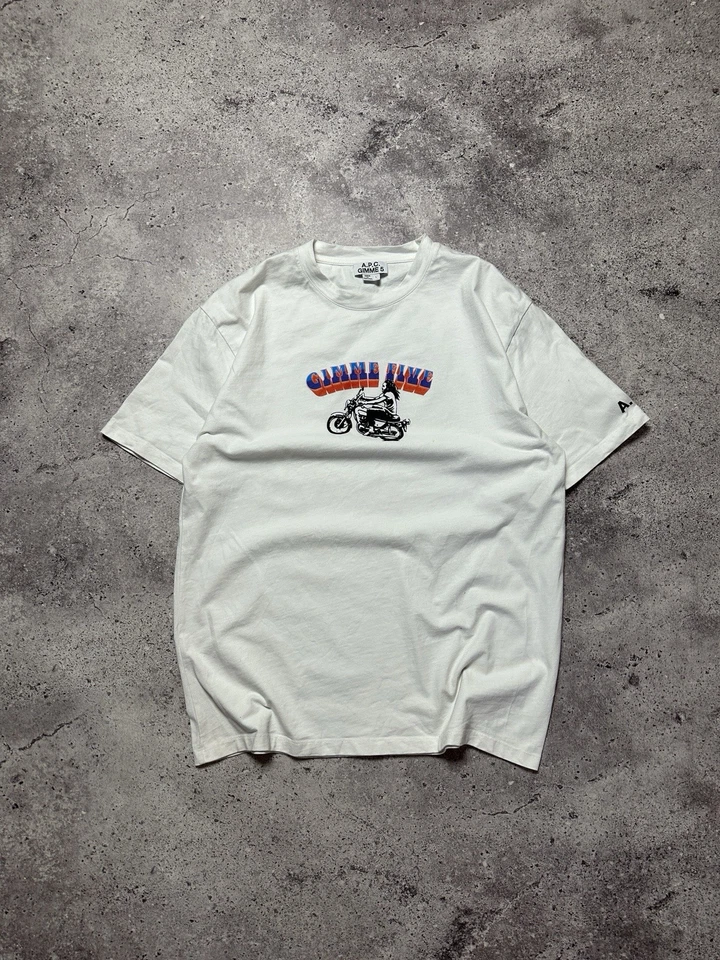 APC Gimme Five Rider T shirt White Size L - Image 1 of 4