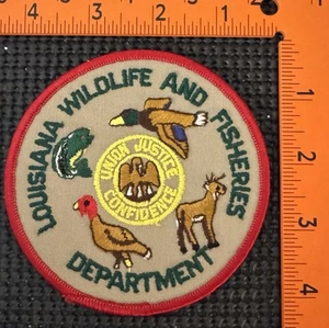 Vintage LOUISIANA Wildlife and Fisheries Commission Embroidered Patch - Picture 1 of 2