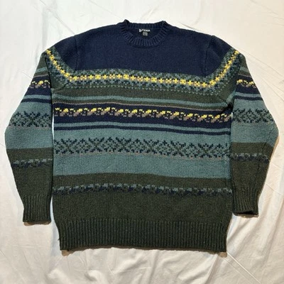 Suéter geométrico Smartwool CHUP Kaamos lana de cordero Fair Isle para hombre XL Crew Foto 1 de 4