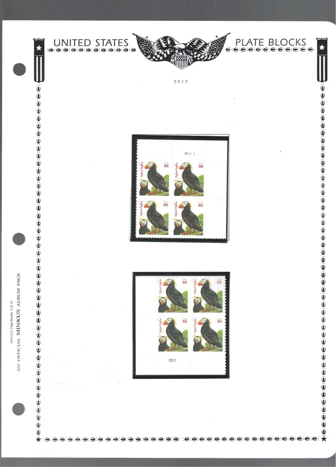 Scott #4737a Tufted Puffins 2013 87c Block of 4 MNH - Image 1 of 1