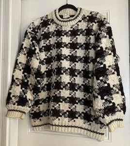 Suéter de Lana Grueso Tejido a Mano Ecuador Unisex De Colección Ver Medidas - Imagen 1 de 12