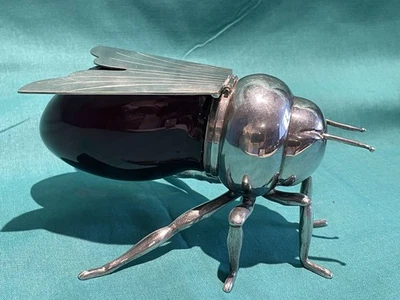 Años 20 al estilo de MAPPIN & WEBB ABEJA MIEL POT Foto 1 de 4