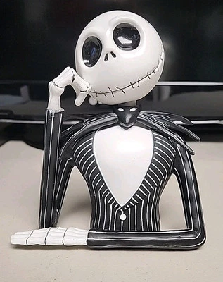 Cofrinho Nightmare Before Christmas - Busto Jack Skellington - Banco moeda moldada - Imagem 1 de 4