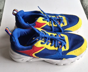Lidl Sneaker Größe 5 38 blau gelb Schnürschuhe Chunky 2021 sehr guter Zustand - Bild 1 von 6