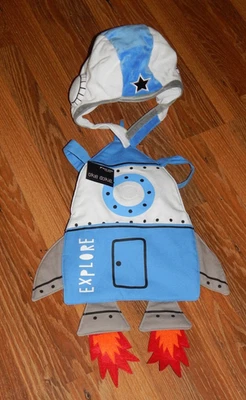 NUEVO Disfraz de astronauta espacial cohete JcPenney talla única para niño pequeño Foto 1 de 2