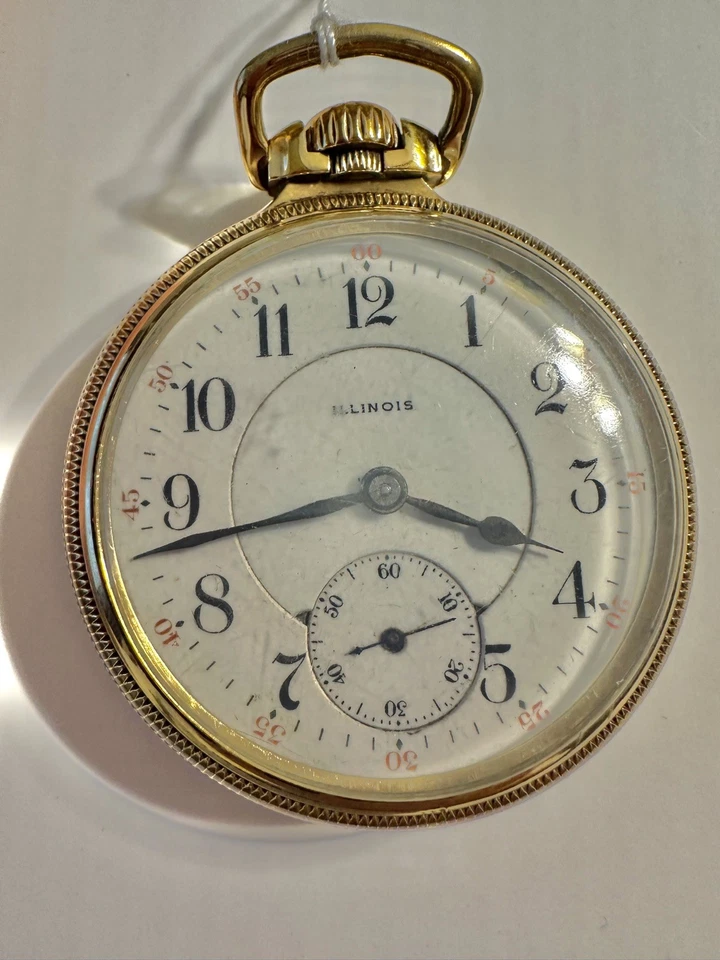 1921 Illinois A. Lincoln 21j Pocket Watch, 10k Gold Filled. Runs - Image 1 of 4