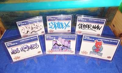 2022 Spider-Verse “Everything’s Relative” 10-Card Sticker Set NM/MINT - Image 1 of 4