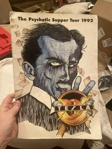 Libro de banda programa original de la gira Cena Psicótica Tesla 1992 - Imagen 1 de 8