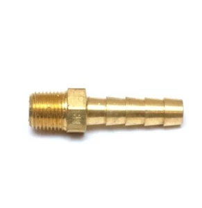 Straight 1/4 Id Hose Barb to 1/8 Male Npt Brass Fitting Water Oil Gas Air Fuel - Picture 1 of 6