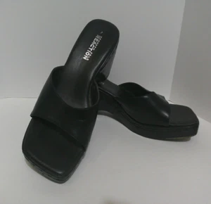 Kenneth Cole Reaction Women's Black Open Toe Mules Clog Shoes Size 7 - Picture 1 of 9
