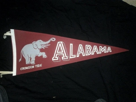 1950'S ALABAMA TEAM FOOTBALL PENNANT WITH ELEPHANT Cover