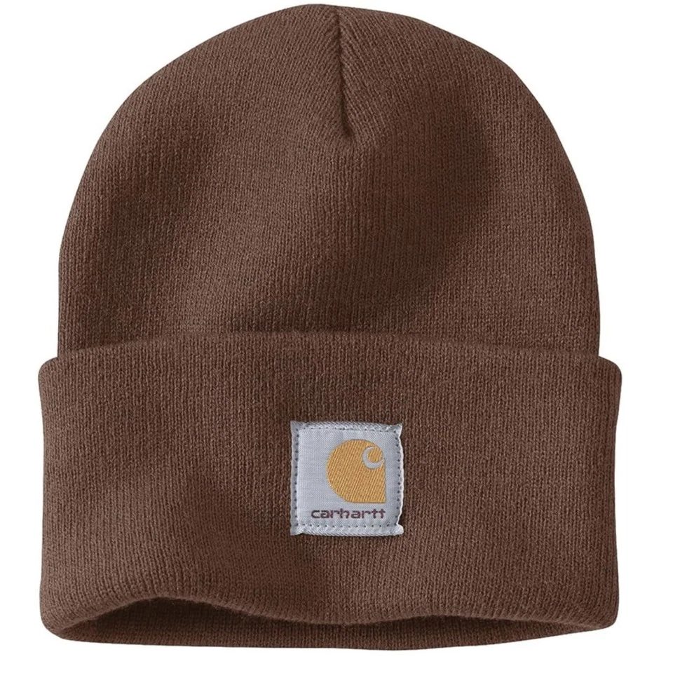 Carhartt Beanie Soft Knit Hat A18-B80 One-Size Brown