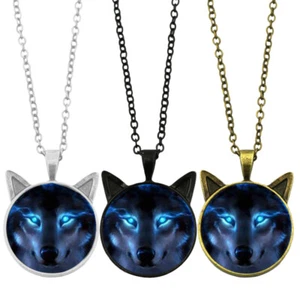 3 Pcs Men's Jewelry Zeitstein-Halskette Mann Nachahmung Wolf Schmuck Dekoration - Bild 1 von 12