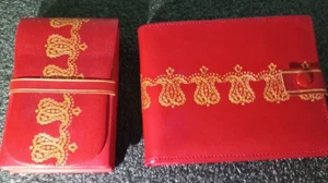 Vintage seltene Faliero Rogal Made in Italy für Jordan Marsh Geldbörse & Zigarrenetui 50-60er - Bild 1 von 12