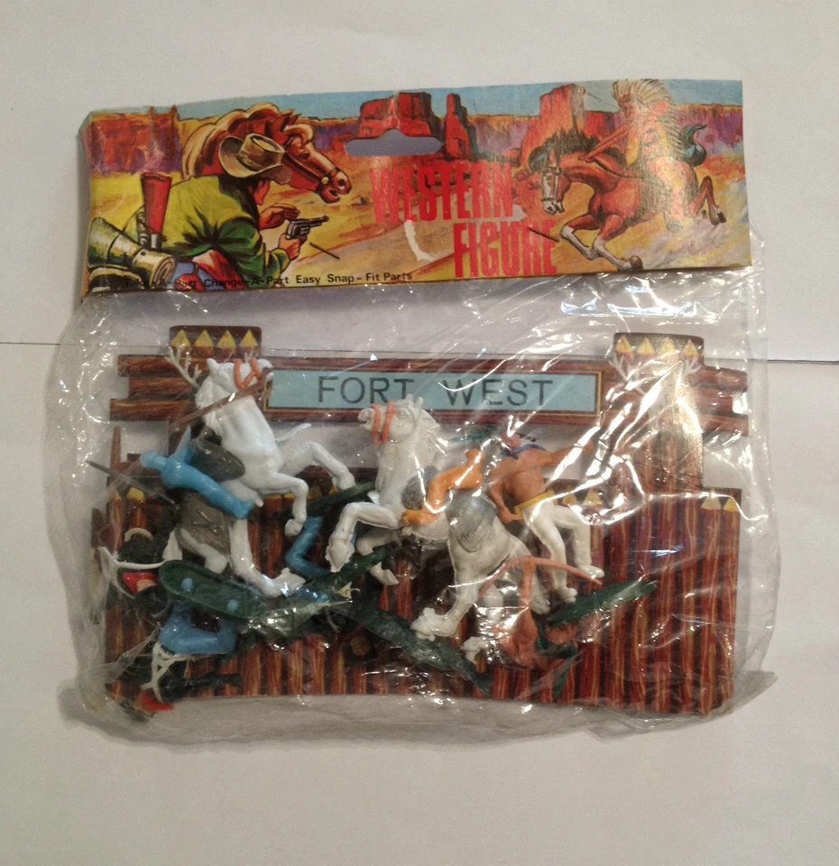 BUSTA SIGILLATA (SEALED) SOLDATINI (TOY SOLDIERS) SWOPPET FORT WEST TIPO TIMPO  - Immagine 1 di 1