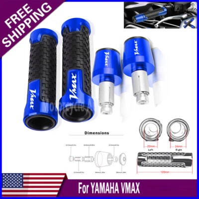 CNC For YAMAHA VMAX 1200 1700 500 700 7/8'' 22mm Handlebar Handle End Cap - Image 1 of 4