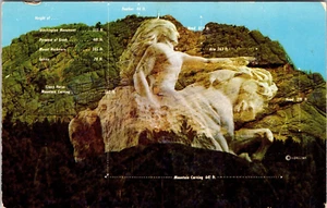 Crazy Horse Marble Model Ziolkowski Sculptor Black Hills So. Dakota Postcard 7A - Picture 1 of 2