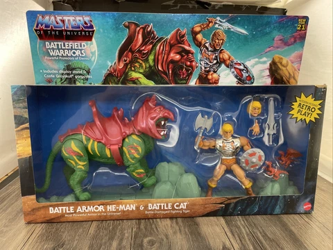 Masters of the Universe He-man Origins Battlefield Warriors Action Figure Set Cover