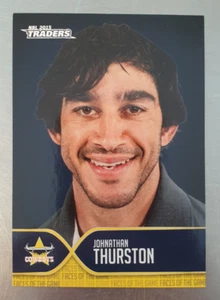 2015 NRL Traders Faces of the Game Card Johnathan Thurston FOTG12/48 Cowboys - Picture 1 of 2