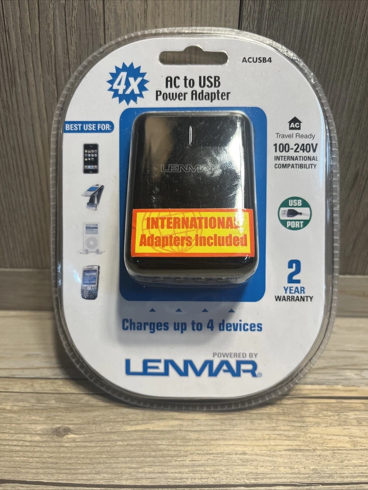 Адаптер дорожный Lenmar International 100-240 В международная совместимость - Изображение 1 из 4