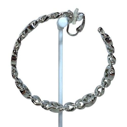 Boucles d'oreilles GUCCI à bascule G métal argent une oreille accessoires pour femmes avec sac à poussière