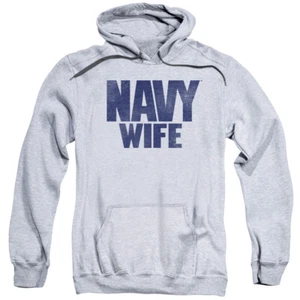 U.S. NAVY WIFE Licensed Adult Hooded Sweatshirt Hoodie SM-3XL - Picture 1 of 2
