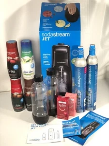 SodaStream Jet Sparkling Water Maker Kit Black NIB Seltzer Lot See All Dates - Picture 1 of 12