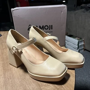 New Size 8-Fashion Women's Mary Jane Shoes High Platform Chunky Heels Shoe - Picture 1 of 6