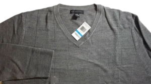 Suéter VIA EUROPA Para Hombre Gris ACRÍLICO CUELLO EN V XL - Imagen 1 de 6