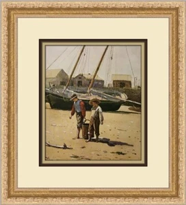 Winslow Homer A Basket of Clams Custom Framed Print - Picture 1 of 2