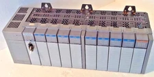  1746-A10 SLC 500 10 Slot Chassis w/ Power Supply & Modules 