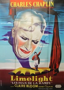 "LES FEUX DE LA RAMPE (LIMELIGHT)" Affiche ressortie (Charlie CHAPLIN) 120x160cm - Imagen 1 de 1