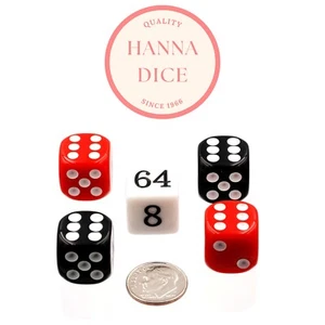 Set dadi e cubi raddoppiati backgammon - Foto 1 di 3
