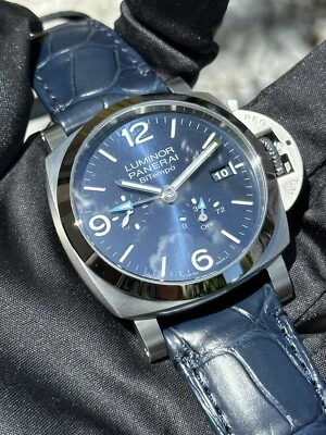 Автоматические часы Panerai Luminor BiTempo 44 мм 1950 GMT синие PAM01361 (2024) - Изображение 1 из 4