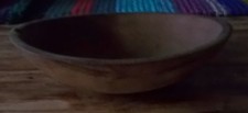 Antique Primitive Wood Dough Butter Chopping Bowl 10.25" X 10.75"