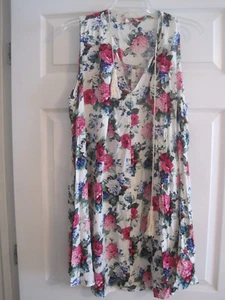 UMGEE FLORAL BOHO SLEEVELESS PRINT DRESS L NWT - Picture 1 of 2