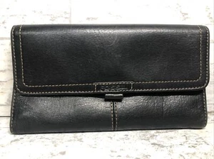 Fossil wallet womens black - Picture 1 of 5
