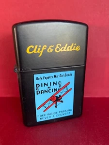 CLIF & EDDIE TABLE LIGHTER CHAMP ACCENTINO FEUERZEUG BRIQUET BENZINE MECHERO NEW - Imagen 1 de 14