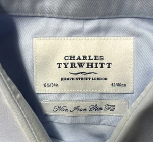 Charles Tyrwhitt Herren Oberhemd 16,5-34 Slim Fit, bügelfrei, hellblau - Bild 1 von 7