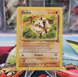 Mankey 55/64 Pokemon Jungle Unlimited WOTC 1999 quasi nuovo - Foto 1 di 2