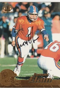 Jason Elam signed 1996 Pacific Crown Collection card Broncos autograph - Picture 1 of 1