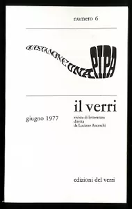 Rivista il verri n. 6 sesta serie giugno 1977 Luciano Anceschi - Imagen 1 de 3