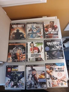 PS3 Playstation 3 Lot Of 9 Lego Batman 3 Beyond Gotham Battlefield 4 Call Of Dut - Picture 1 of 2