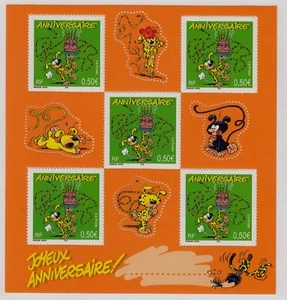 FRANCE Sc 2951a NH Minisheet of 2003 - HAPPY BIRTHDAY - Dogs - Picture 1 of 1