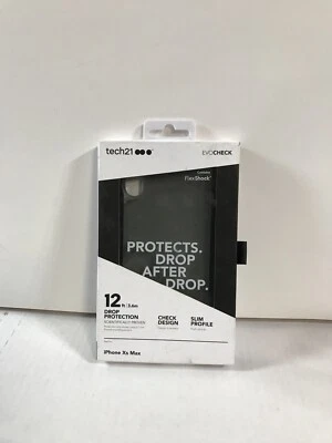 📀 Tech21 - Capa Evo Check Apple iPhone Xs Max (6.5") - Smokey/Preta - Imagem 1 de 3