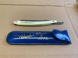 Maquinilla de afeitar barbero recto vintage doble flecha 200 estuche original de China - Imagen 1 de 3