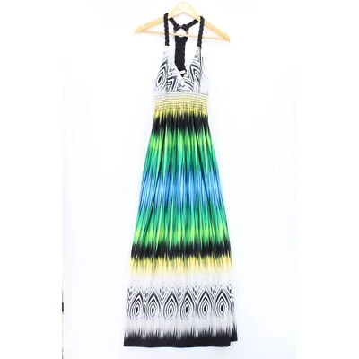 Maxi Vestido Mujer Arden B. Multicolor Sin Mangas Patrón Abstracto Talla XS Foto 1 de 4