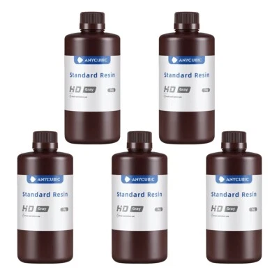 5KG ANYCUBIC HD Gris UV Résine Standard Grey UV Resin Pour LCD Imprimante 3D M5S - Photo 1/4